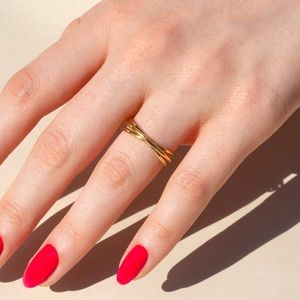 Stone and Strand Gold Infinite Interlocking Band size 4.5